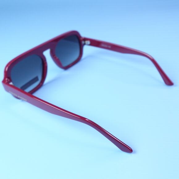 Rebecca Minkoff Rhiannon Cranberry Red Square Sunglasses 100% UV Protection main image 9